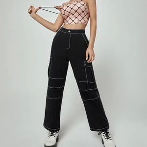 Black skater pants